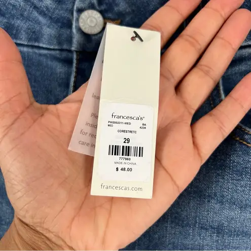 Harper Heritage Core Stretch Ripped Distressed Knees High Rise Skinny Jeans Blue Size 29