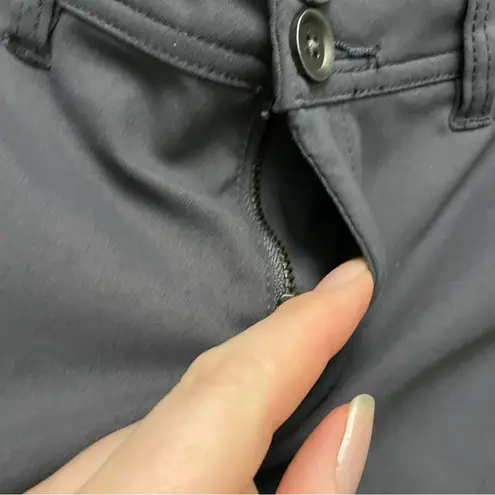 prAna Halle Pant Cargo Convertible Roll Up Stretch Zion Travel Hiking Grey Coal