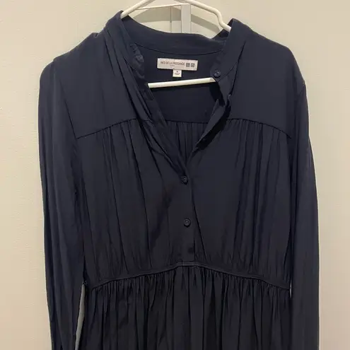 Uniqlo Blue Long Sleeve Dress Ines de la fressange Size M