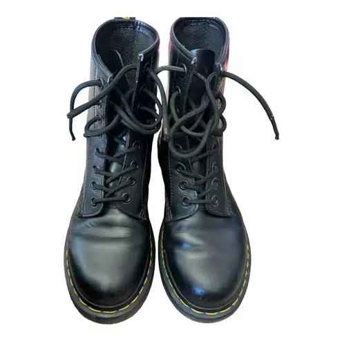 Dr. Martens  1460 Smooth Leather Lace Up Boots Black Ladies size 6