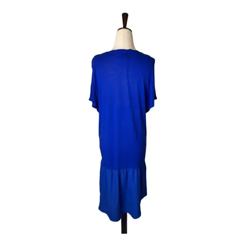 Anthropologie Dolan Left Coast Dress Women Small Blue High Low Tunic Preppy