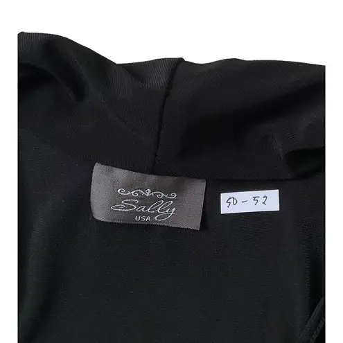 Sally USA Black Fit & Flare Cap Sleeve Dress Women's Size Small | 50