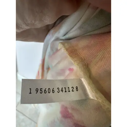 Bobbie Brooks Top Women’s 2X Short Sleeve Popover Watercolor Pastels Stretch