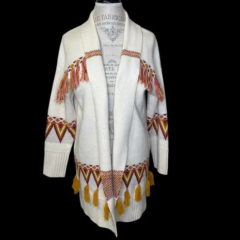 Matilda Jane Moments With You Gingersnap Cardigan Sweater Cream Gold Orange Small