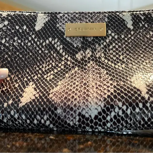 Brahmin EUC Authentic Vintage Python Snakeskin Wristlet Clutch Bag