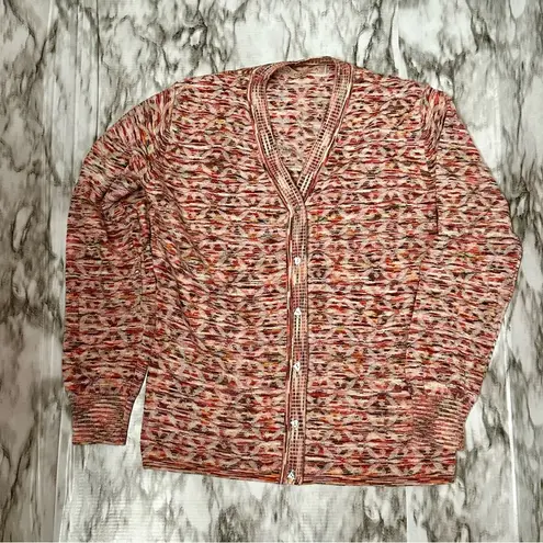 Vtg Camela Pink Wool Blend Button Down Cardigan Sz 36 English Countryside Granny