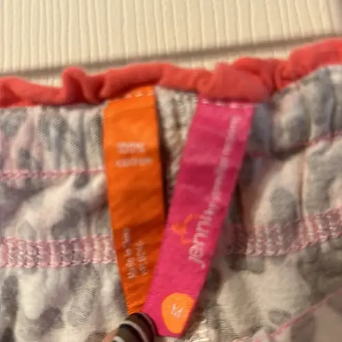 Jenni by Jennifer Moore Leopard Print PJ Pajama Pants Medium