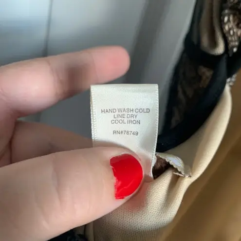 Arden B Sexy Cut Out Black Lace Dress Size Small Naked Look