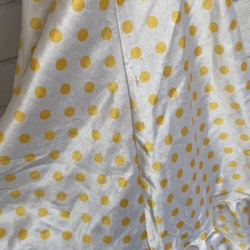 Victoria's Secret Vintage Victoria Secret Polka Dot Lace Trim Yellow Night Dress