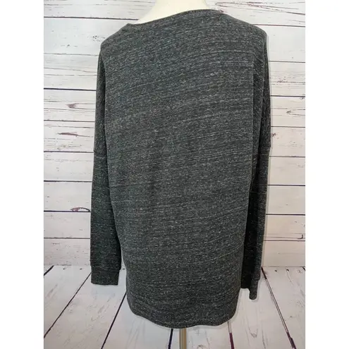 Calia Sweatshirt Small Long Sleeve Pullover Shirt Tunic side zip WAX11090H Black