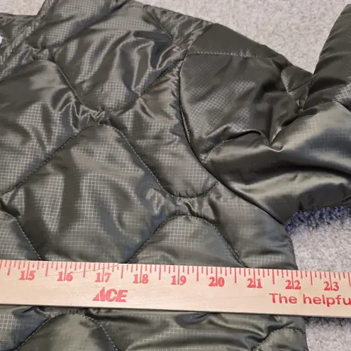 ANINE BING Womens Andy Quilted Bomber Jacket Military Green Sz S