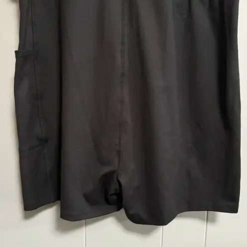 Gap NWT GAPFIT Active Tank Dress True Black Hidden Inner Short Phone PocketSize XXL