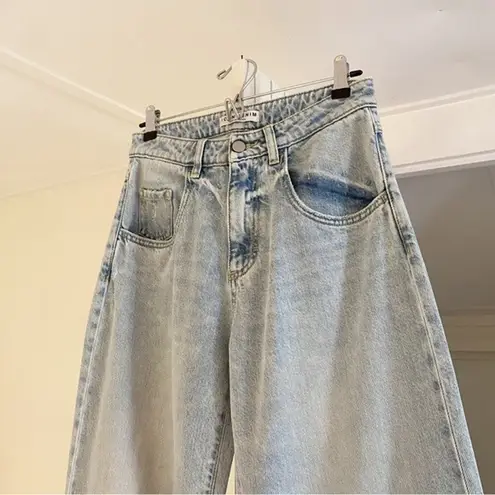 Icon Denim Bea Wide Leg Ripped Jeans Size 23 Retail $173
