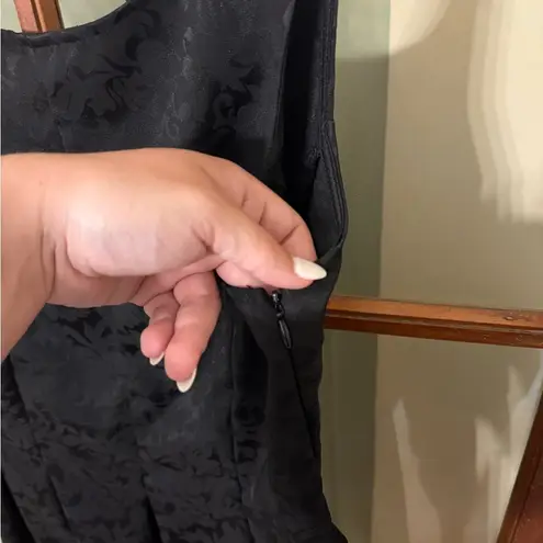 Mystic Black Fit and Flare Mini Dress