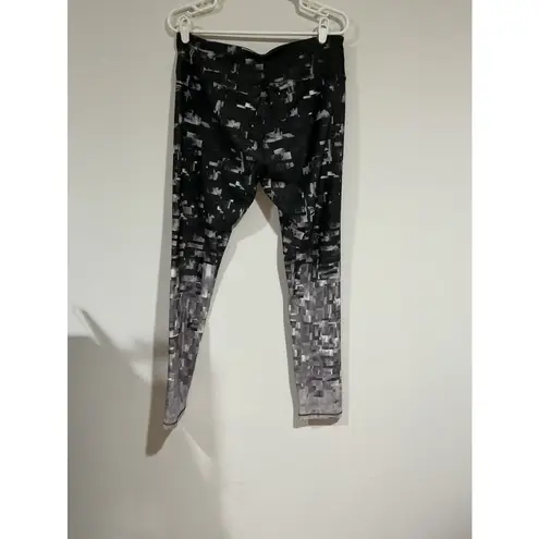 Rbx Active Woman’s Long Pants Black /white/grey Pattern Xl