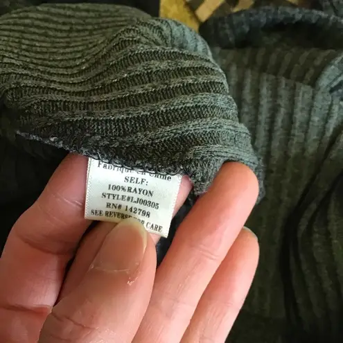 Love Riche dark green oversized cardi