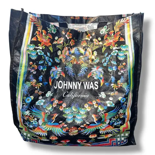 Johnny Was California Reusable Tote Bag Large Packable Carry On Travel 18 x 19"