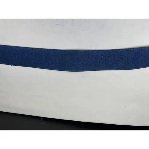 Gene Ewing Women's Blue Denim Belt with Bronze Buckle Size L SKU 5912 Size L