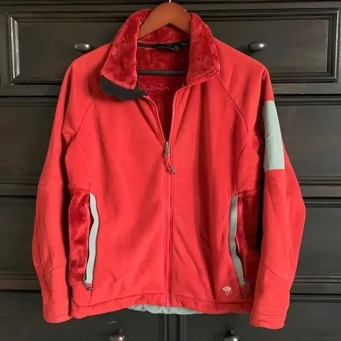 Mountain Hardwear Women’s Medium Brick Red Soft‎ Long Fleece Jacket