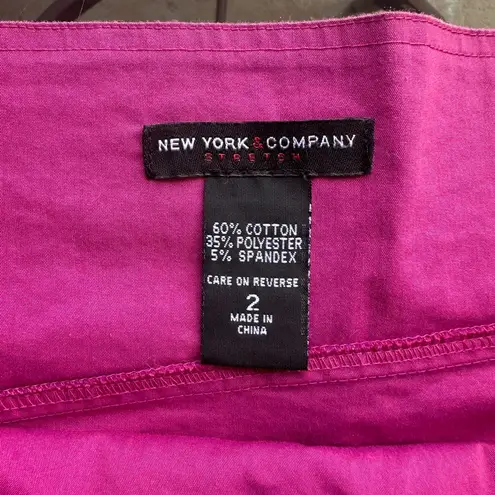 New York & Company Y2K Sleeveless Top in Fuchsia Size 2 Pink thumbnail 4