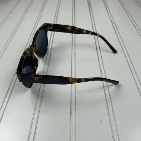 Tortoise Square Frame Sunglasses Unisex UV Protection Brown