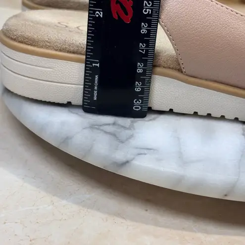 Soul Naturalizer Women's Pink Leather Slingback Flat Shoes Size 10M Neutral