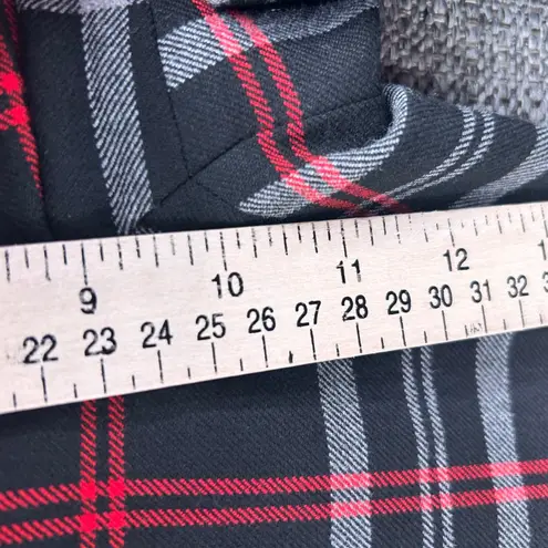 Per Se Carlisle Womens Pants Size 4 Plaid Flair Cropped Grunge Indie Rockstar Black