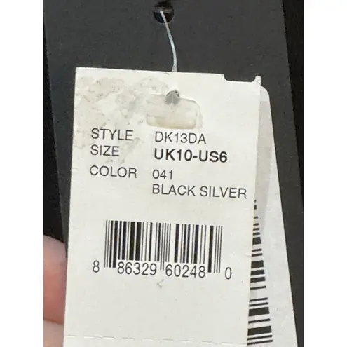 David Koma satin draped midi dress women Black Rhinestone Size 10