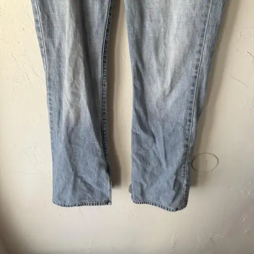 BKE Denim Jeans Y2k 27x33.5 Long Blue Bootcut Casual Distressed 100% Cotton