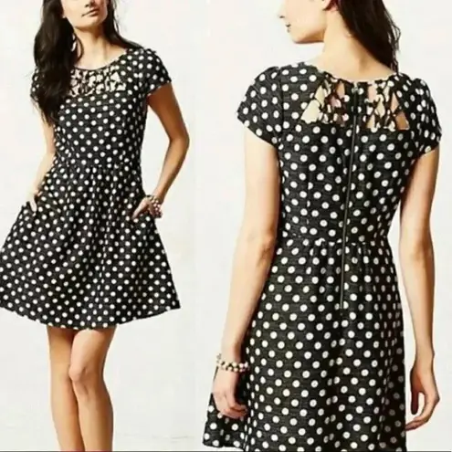 Maeve Anthropologie Aria Polka Dot Dress Size 2 Seen on Glee TV