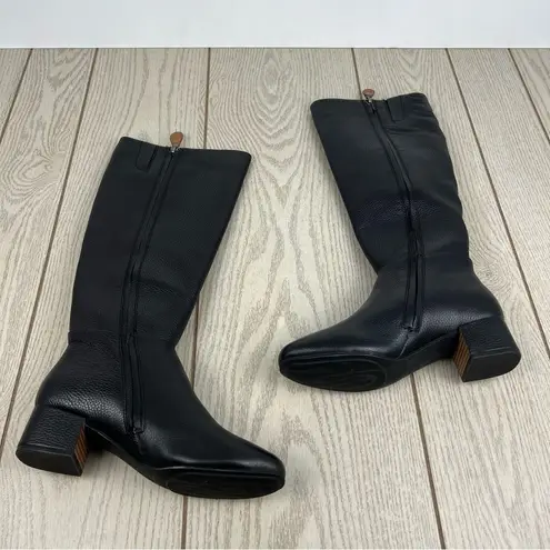 Gentle Souls Women's Ella Stove Pipe Riding Boots 6M Black Pebble Leather $239 - Image 2