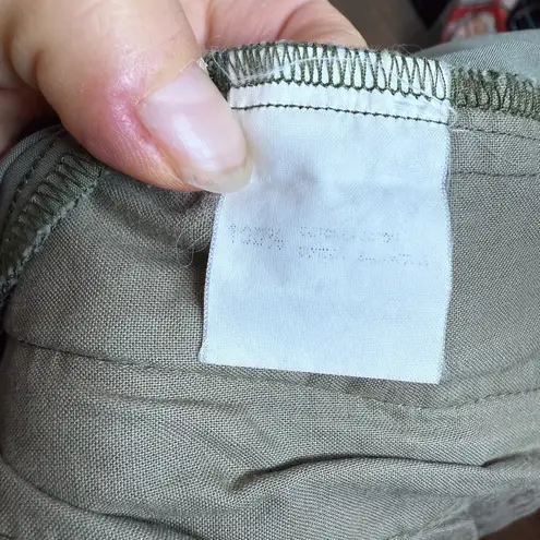 KORS Michael Kors Y2K Olive Green Utility Flare Cargo Pants Size 12