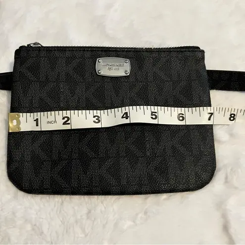 Michael Kors  Black MK Logo Designer Belt Bag Fanny Pack Waist Bag