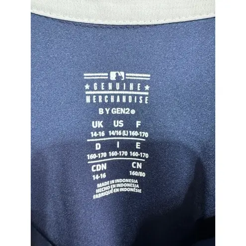 MLB Boston Red Sox Major League Baseball Maryland Raglan Half Zip Shirt Size L Blue Size L