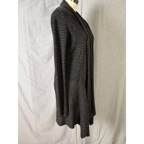 AllSaints Wool Alpaca Blend Longline Draped Cardigan Sweater Jacket M Black Size M