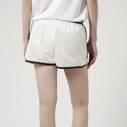 Adidas  x‎ Topshop Leather Shorts - White Black Womens Size XS Athletic