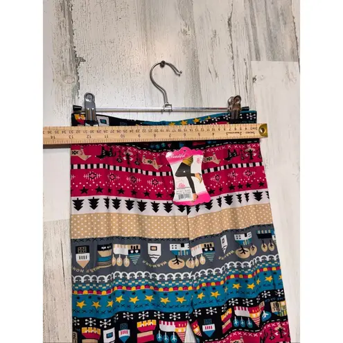 Beautiful Cozy Printed Leggings XL/XXL Multicolor Stretch Soft Winter Pattern Pa Pink