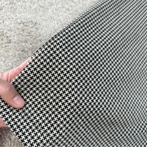 Bryn Walker Palazzo Soft Knit Pull On Pants Houndstooth Wide Leg Nero/Latte XXS