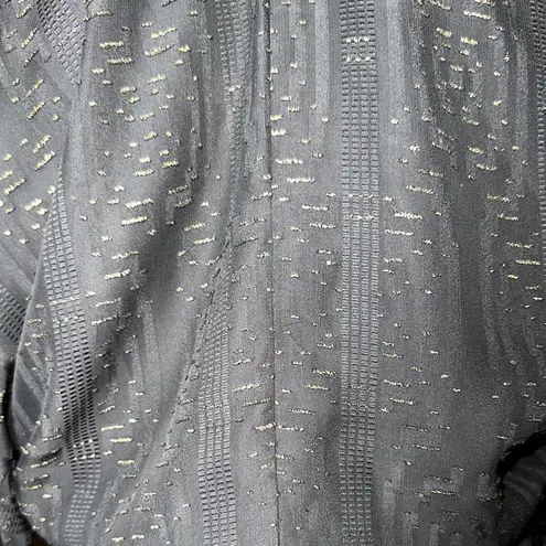 Karina Grimaldi Women's Black & Gold Size L Smocked Waist Long Sleeve