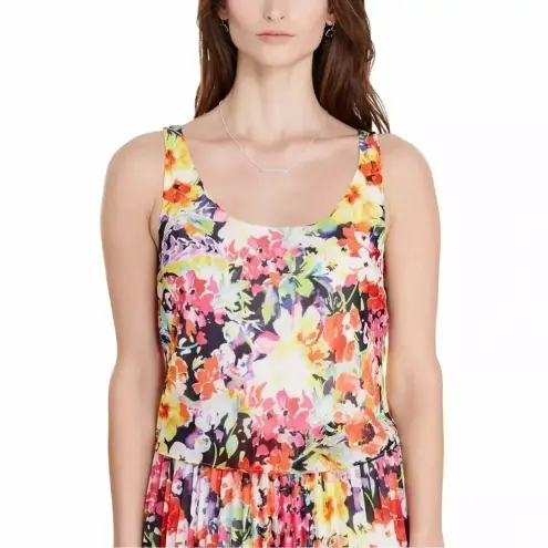 Ralph Lauren Lauren  | Multicolor Floral Sleeveless Cocktail Party Dress Size 14