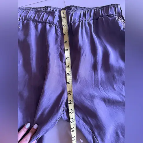 Johnny Was Alice Cupra Jogger Pants Women’s M Grey Elastic Waist Lagenlook Boho