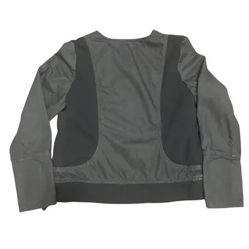 Sundance Women’s Size 14 Gray Denim Moto Jacket Asymmetrical Zip Stretch