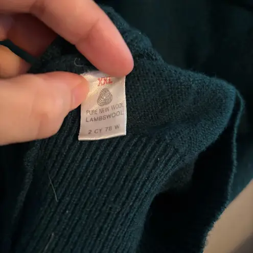 Blarney Lambswool Sweater Green Size XXL thumbnail 4