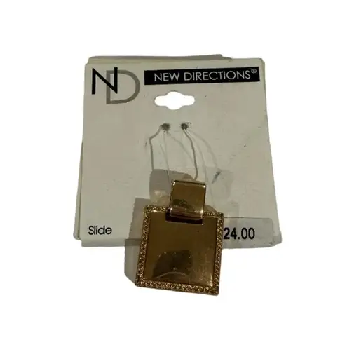 New Directions Gold Toned Slide Program Insert for a Necklace