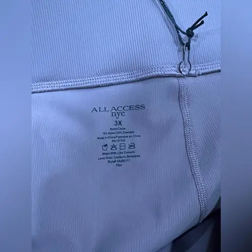 Bandier 3X NWT All Access NYC Center Stage Ribbed Legging Flint Color