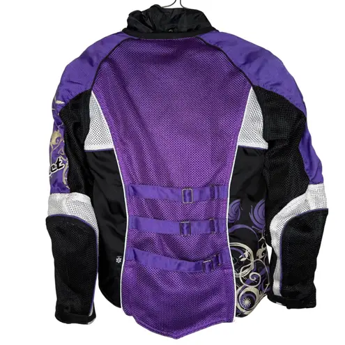 Joe Rocket Ladies Cleo 2.0 Textile Jacket Purple white black Sz XS