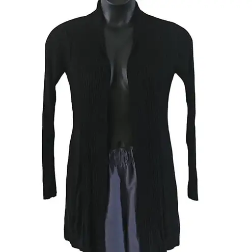 Afrm Shaylee Long Sleeve Open Front Ribbed Cardigan