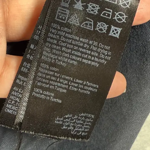 ALLSAINTS Emlyn Stud Tee V-Neck T-Shirt Studded Top Gray Small