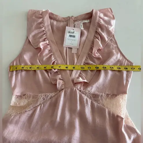 Avec Les Filles NWT Lace Insert Midi Dress