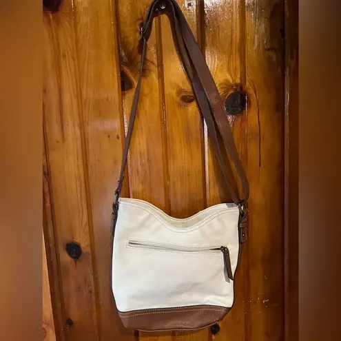 B.o.c Hobo Bag Shoulder Bag Buckle Accent Tan Cream Purse Brown